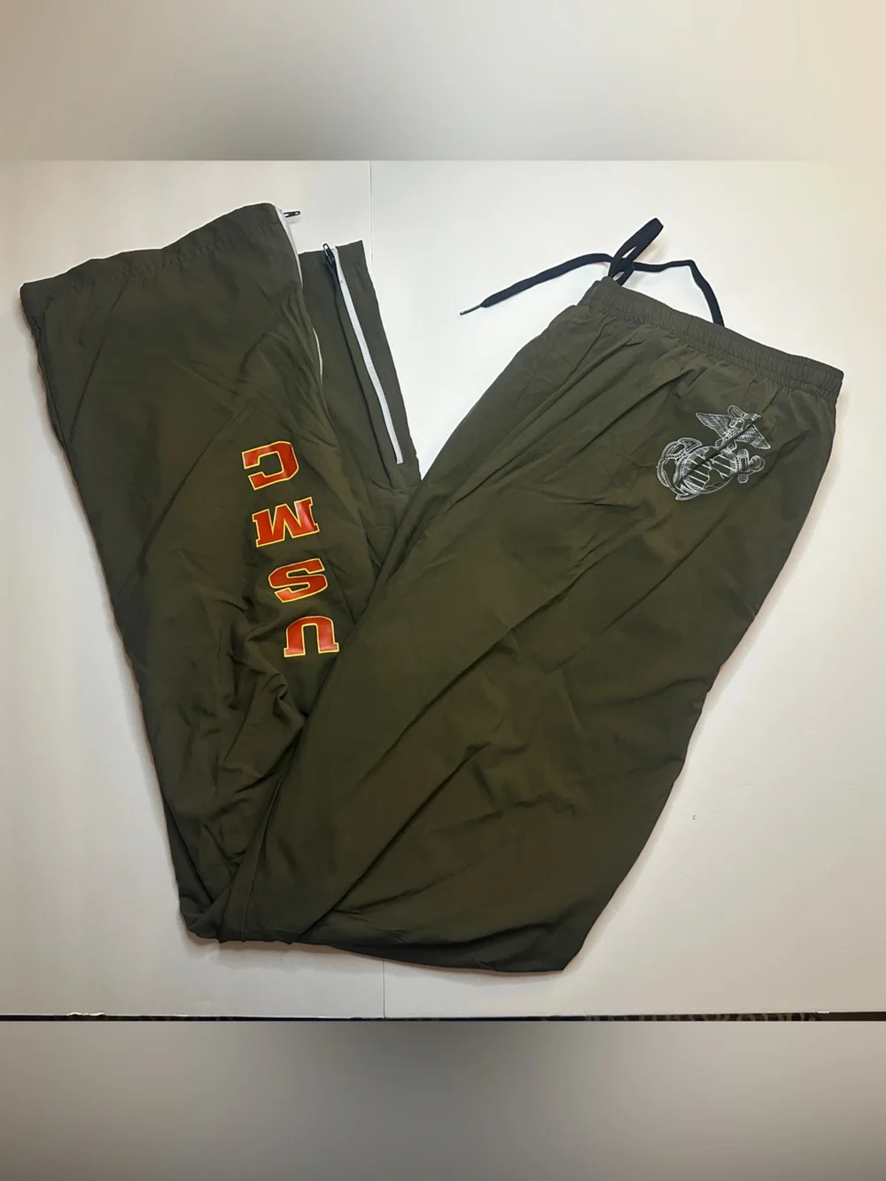 NWT NEW BALANCE USMC Olive Green Track Pants Size XL Long